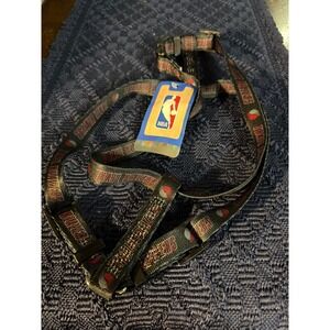 NBA Portland Trail Blazers Adjustable Dog Harness Black Red Logo New with Tags